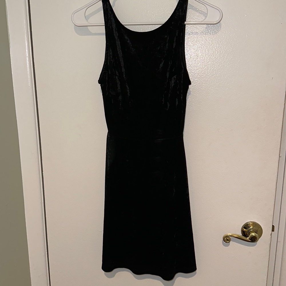 black velvet dress